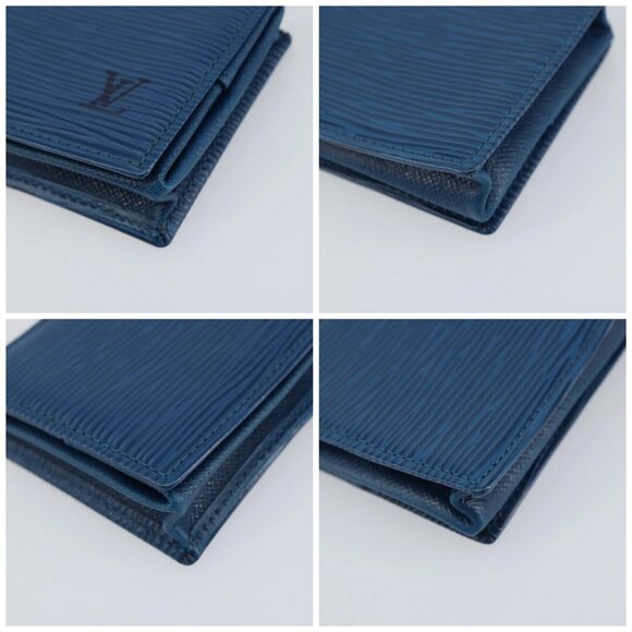 LOUIS VUITTON Epi Porte Monnaie Boite Coin Purse Blue M63695 LV Auth 143153V - Picture 14 of 16